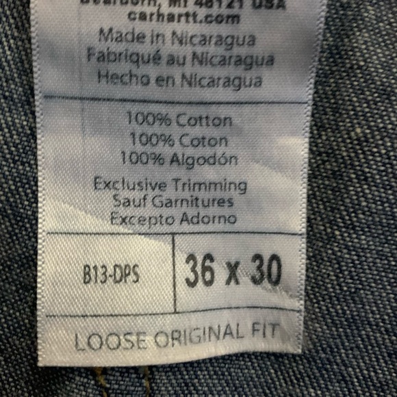 Carhartt jeans 36X30 - Picture 3 of 3
